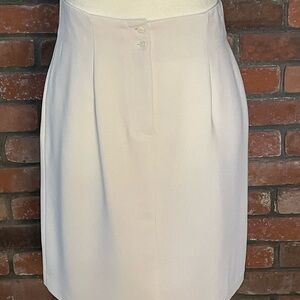 Chic White Pencil Skirt for Women, Sz 12